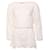 Valentino, full front laced Ecru coloured top in size S. White Wool  ref.1002899