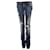 Dsquared2, Pantalón azul claro roto con parche de canalé entre las piernas en talla IT42/S. Algodón  ref.1002903