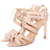 Lola Cruz, Beige/sand colored lace sandal in size 36. Brown Leather  ref.1002936