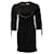 Autre Marque por danie, Cuero negro/vestido de ante con flecos y tachuelas en talla S. Suecia  ref.1002939