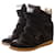 Isabel Marant, Black leather/Suede/ponyskin beckett sneakers in size 38.  ref.1002940