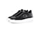 Philipp Plein, black leather lo-top sneakers.  ref.1002942