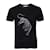 PIERRE BALMAIN, T-shirt preta com parte superior. Preto Algodão  ref.1002944