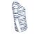 Autre Marque vaqueros MIH, camiseta blanca con rayas de pintura azul. Blanco - vista 2