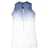 The Kooples sport, Blue/white dip dye top in size S. Silk  ref.1002985