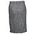 JIL SANDER, Schwarze Farbe/Weißer Kaschmir-Bouclé-Rock. Grau - Ansicht 3