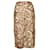 Burberry prorsum, Saia dourada de lantejoulas com divisão Dourado Seda  ref.1003016