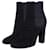 DOLCE & GABBANA, Black suede heeled chelsea boots.  ref.1003039