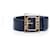 Prada, ceinture en cuir bleu foncé vintage.  ref.1003044