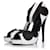 The row Lara Bohinc, platform peep toe pumps Black White Leather  ref.1003049