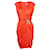 BLUMARINE, Orange drapiertes Kleid Viskose  ref.1003081