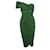 LANVIN, Vestido drapeado verde com um ombro  ref.1003094