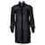 Gianni Versace, Blusa de seda negra con botones de medusa Negro  ref.1003109