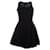 Autre Marque Flavio Castellani, robe évasée perforée Coton Noir  ref.1003140
