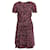 The Kooples DIE KOOPLES, schwarzes Kleid mit Blumendruck Pink Seide  ref.1003141