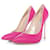 Casadei, Zapatos de salón con tacón de aguja en rosa Cuero  ref.1003181