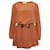 Chloé Chloe, robe marron avec ceinture Soie  ref.1003213