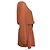 Chloé Chloe, vestido marrón con cinturón Castaño - vista 3