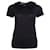 DOLCE & GABBANA, camiseta negra con cuello de crochet Negro Algodón  ref.1003216