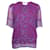 Autre Marque Ba&Sh, Purple top with floral print Viscose  ref.1003231