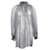 Alexander McQueen, Blouse romantique transparente grise. Soie  ref.1003251