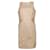 Michael Kors, Beige dress with golden zippers Brown Cotton  ref.1003265