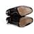 YVES SAINT LAURENT, Schwarze Wildlederstiefel.  - Ansicht 6