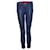 Isabel Marant, Blue leather leggings with red details.  ref.1003279