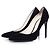balmain, pumps in camoscio nero.