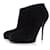 gucci, Black suede platform ankle boots.  ref.1003312