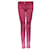 Balmain, pink biker jeans with color gradient. Cotton  ref.1003321