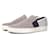 LANVIN, Leather slip on sneakers in grey.  ref.1003336