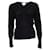 SONIA RYKIEL, Black cashmere sweater with bow.  ref.1003354
