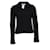 Yohji Yamamoto, wool vest with extra high collar. Black  ref.1003368