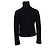 Yohji Yamamoto, Wollweste mit extra hohem Kragen. Schwarz - Ansicht 4