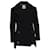 Yohji Yamamoto, Chaquetón de lana con botonadura forrada negro.  ref.1003369