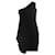 Autre Marque Diane von Furstenberg, one shoulder draped dress Black Viscose  ref.1003408