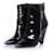 SAINT LAURENT, Black patent leather niki boots  ref.1003415