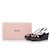 miu miu, sandali slingback in vernice Marrone Nero - vista 8