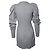 Markus Lupfer, Vestido de lana gris con mangas abullonadas - vista 2