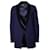 Elisabetta Franchi, Blauer Blazer mit schwarzem Revers Polyester  ref.1003468