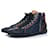 Louis Vuitton, Hohe Sneaker in Blau Leder  ref.1003522