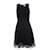 Sandro, Black sleeveless lace dress. Polyester  ref.1003575