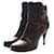 balenciaga, black leather ankleboots with buckles in size 40.  ref.1003586