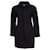 Chanel, black and blue wool coat.  ref.1003604
