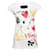 Philipp Plein, White t-shirt with pearls and stones. Cotton  ref.1003623
