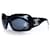 Chanel, Gafas de sol CC cuadradas clásicas negras Negro  ref.1003660