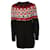 Autre Marque Denham, pull en laine noir avec rouge/blanc autour du cou en taille S.  ref.1003687