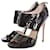 Jimmy Choo, black patent leather sandals in size 40.  ref.1003724