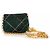 Escada Margeretha Ley, Vintage grüne Wildledertasche mit goldener Kette. - Ansicht 5